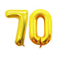 GOER Number 70 Balloons for 70th Birthday Party Decorations,42 Inch Jumbo Foil Helium Balloons for 70th Anniversary (Gold)