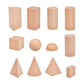 STYLEHEAVEN 12Pcs 3D Shapes Geometric Solids Math Game Blocks for Children Birthday Gift