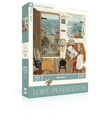 New York Puzzle Company 500 Piece Jigsaw Puzzle - Loré Pemberton Islander - Cardboard - Berry - Model NPZLP2322