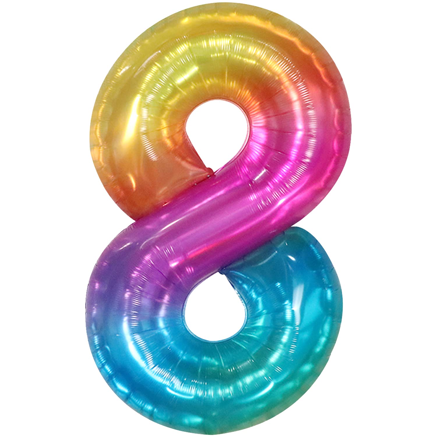 Giant, Rainbow 8 Balloon Number - 40 Inch | Tie Dye Number 8 Balloons For Birthdays | 8 Birthday Balloon, 8 Balloons For Birthday Girl | Happy 8Th Birthday Decorations For Girls | Eight Balloon Number