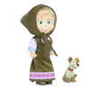 Masha And The Bear 12 Cm Toy Doll | Famous Cartoon | Ideal Gift Set For Girls Kids (Masha With Animal - Olive)