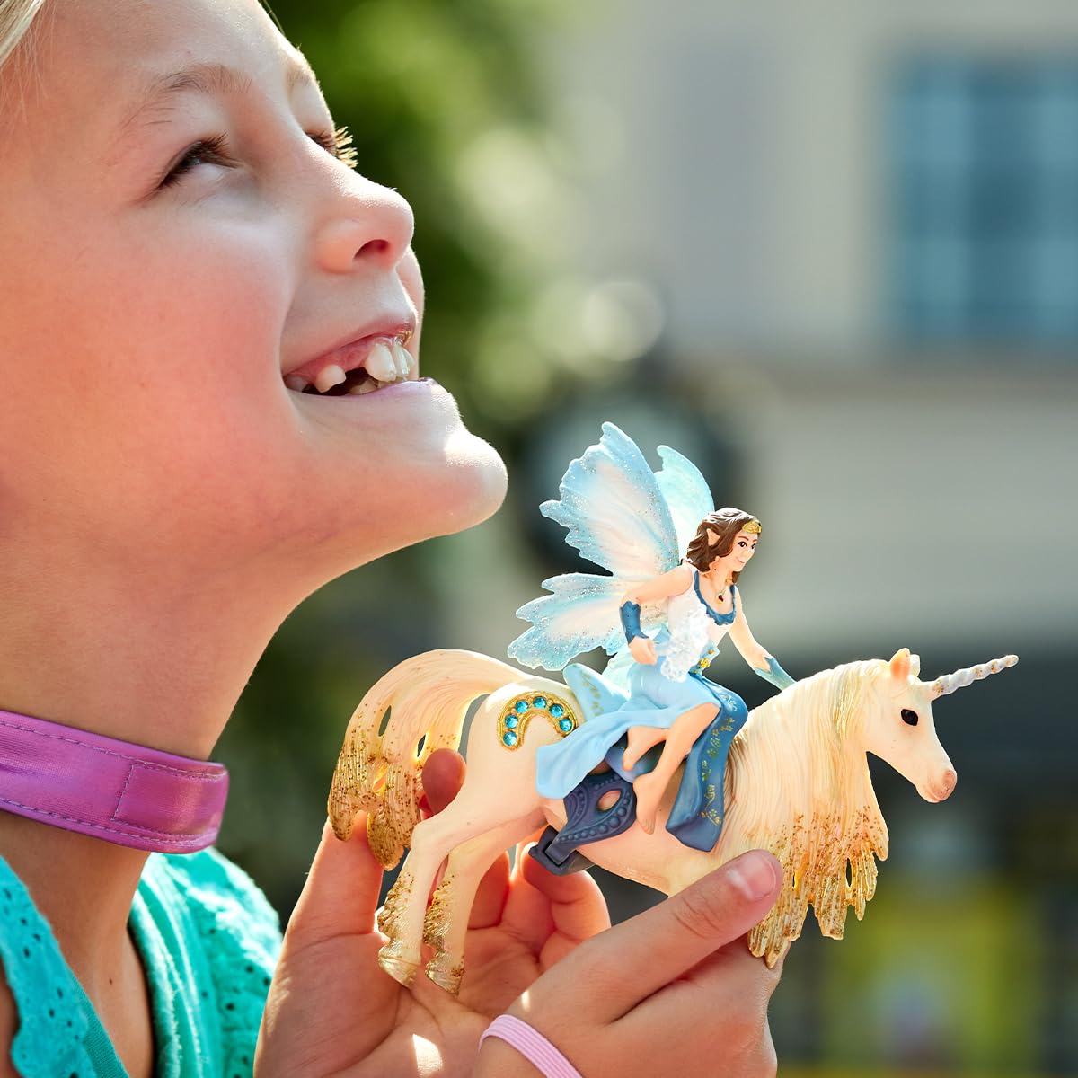 Schleich Bayala Mermaid Eyela Doll With Golden Unicorn 4Pc. Figurine Playset - Featuring Bold And Glitter Details, Highly Durable And Fun Imaginative Toy For Boys And Girls, Gift For Kids Ages 5+