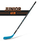 Franklin Sports NHL Youth Street Hockey Stick - 48" Right-Handed Wood/Fiberglass - Blue/Black - Model 40101C1L