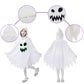 Eozy White Ghost Costume Kids Girls Halloween Scary Cosplay Fancy Dress