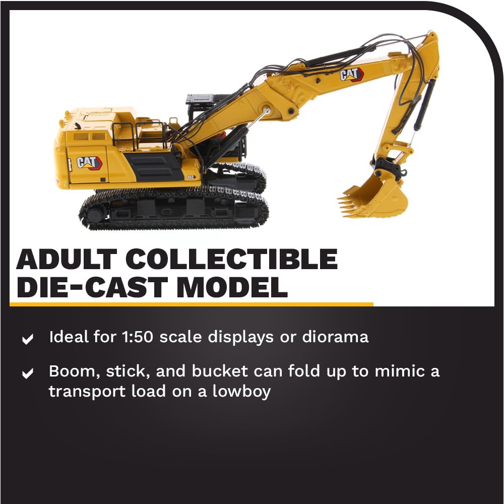 CAT Caterpillar 352 Ultra High Demolition Hydraulic Excavator with Operator and Two Interchangeable Booms High Line Series 1/50