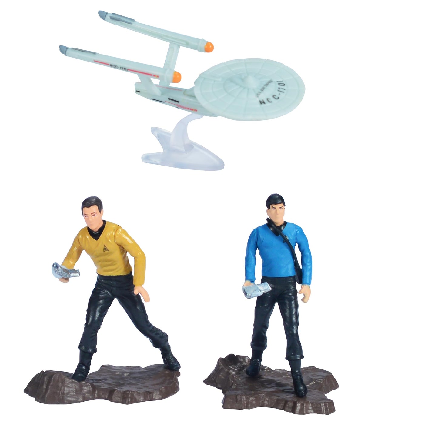 World'S Smallest Star Trek Bundle Set Of 3 Micro Figures