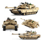 Feleph M1A2 Tank Model Kit 1:28 Scale WW2 Military Vehicle, 1463 Pieces, ABS, Small, M1A2