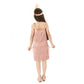 Leadtex Girl'S 20S Flapper Dresses Costume Dress Childrens Party Fringed Dresses With Feather Headband,Size Xl(12-14),Glod