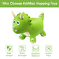 Hotmax Dinosaur Bouncy Hopper Toys, Bouncy Horse For Toddlers, Inflatable Ride On Bouncy Animals, Bouncing Triceratops For Kids, Birthday Gift For 18 Months 2 3 4 Year Old Boy Or Girl(Green)