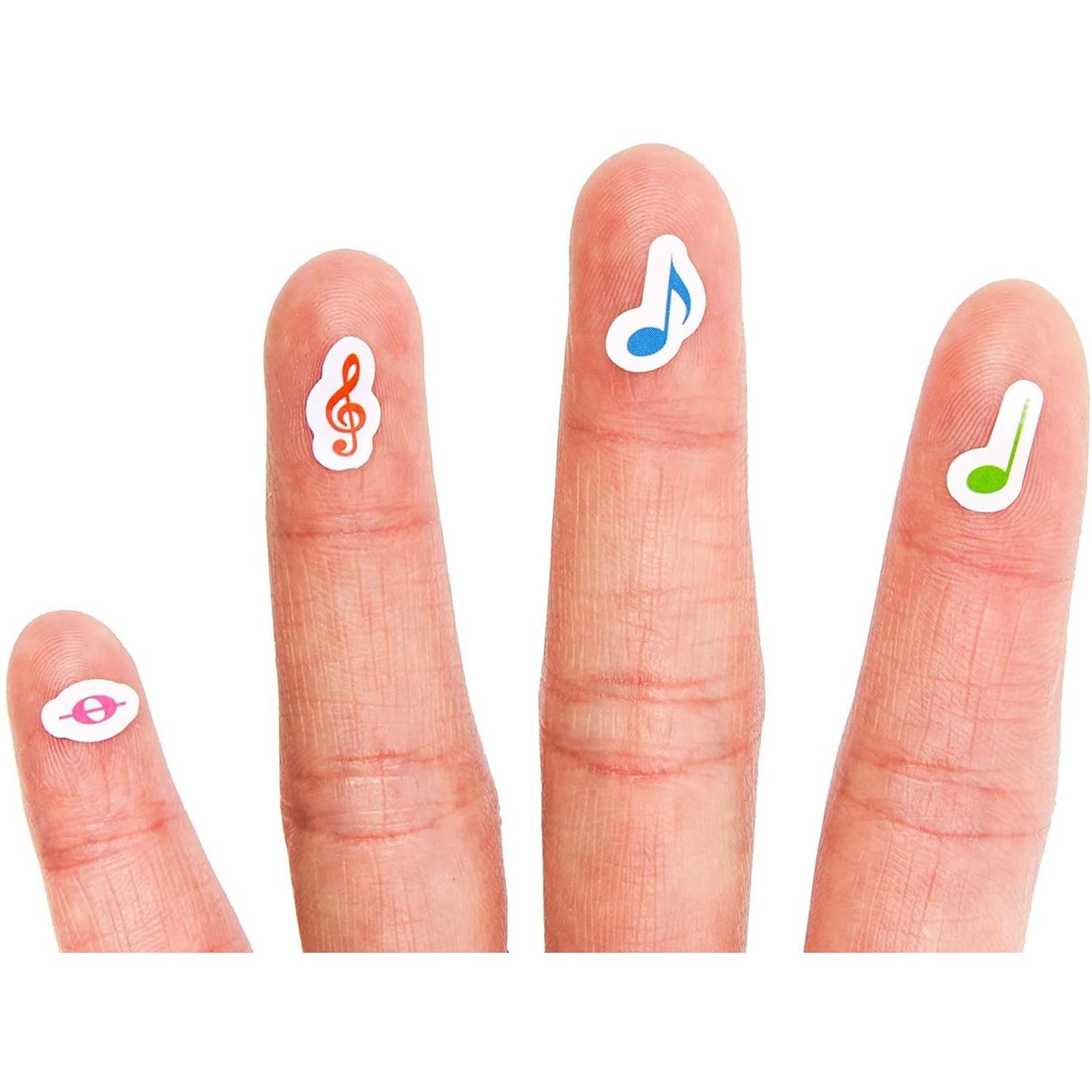 Music Note Stickers, Sticker Sheets (Rainbow, 18 Sheets, 3000 Pieces)