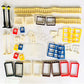 Taken All 82-Piece Building Block Toy Set - Windows, Doors & Fences - Multicolor - One Size - Compatible with Major Brands