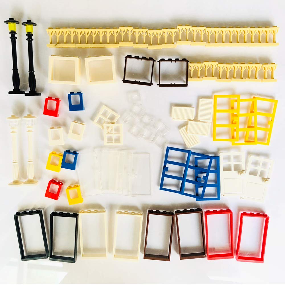 Taken All 82-Piece Building Block Toy Set - Windows, Doors & Fences - Multicolor - One Size - Compatible with Major Brands