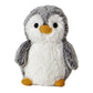 Bundle Of 4 Aurora World Pom Pom Penguin Bright Pink, Blue, Purple And Gray Plush, 6''