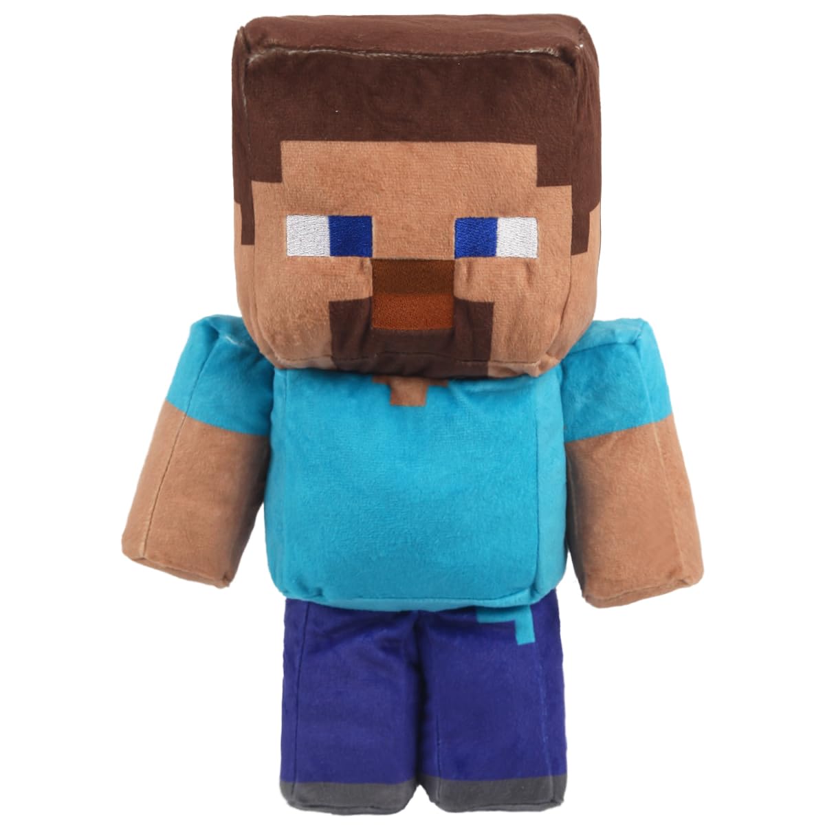 Pixel-Style Game Basic Plush Character Soft Toy  Video Game-Inspired Collectible Plushies Gifts for Kids & Fans (Steve)