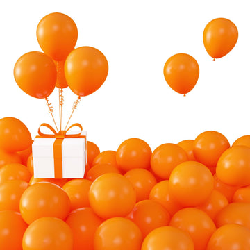 Kalor Orange Balloons,100 Pcs 5 Inch Mini Matte Latex Balloons For Balloon Garland Arch, Birthday Decoration, Wedding Party, Baby Shower Decorations