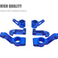 HOPLEX RC Aluminum Alloy Caster Block&Steering Blocks&Rear Stub Axle Carriers Replace for 3632 3736 3752 for 1/10 Traxxas 2WD Sl