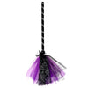 NSVJVY Kids Witch Broom, Halloween Broomstick, Photography Prop Toy, Cosplay Dress Up Costume Party Cute Witch Broom (Purple)