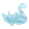 Funboy Giant Inflatable Clear Blue Swan Pool Float, Transparent Blue Color, Luxury Float For Summer Pool Parties And Entertainment