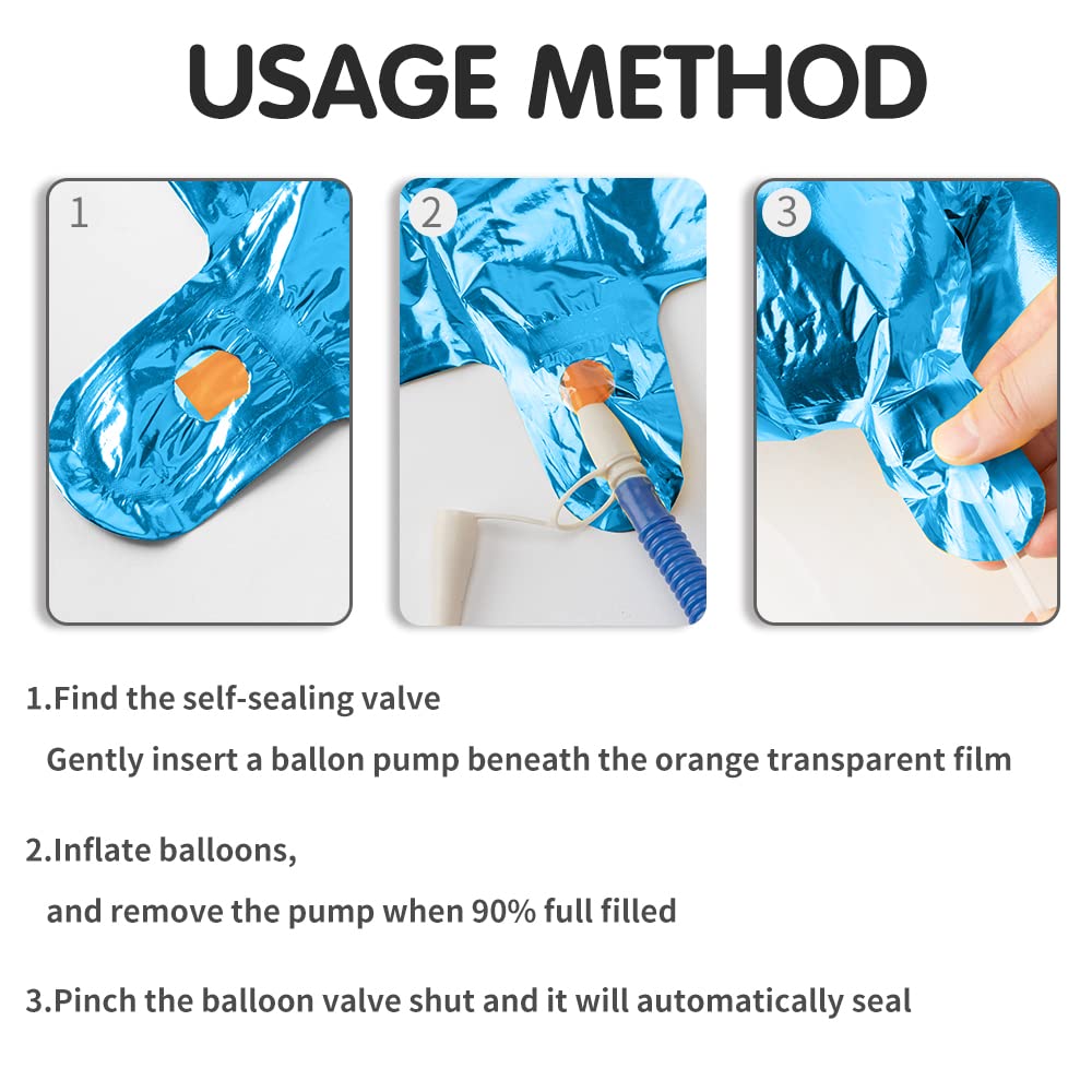 Number Balloon 40 Inch, Blue Number Balloons, Number 4 Balloons, Birthday Large Foil Blue Balloons, Birthday Party/Graduation/An
