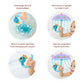Yookidoo Baby Bath Toy (Ages 1-3) Purple Peacock Umbrella Water Sprinkler With 3 Moving Pieces (Mold Free) - Fill With Water For Bubbles, Spinning & Sprinkler Effects - Toddler Bath Time & Pool Fun