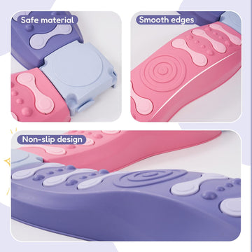 Stepping Stones For Kids Balance Beam 8Pcs Toddler Stepping Stones Non-Slip Plastic Balance Stepping Stones Sensory Toys For Tod