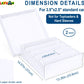 Leyzan 5 Row Trading Card Storage Box, 2 Pack Cardboard Storage Box with Divider for Mtg, Tcg, Sports Cards