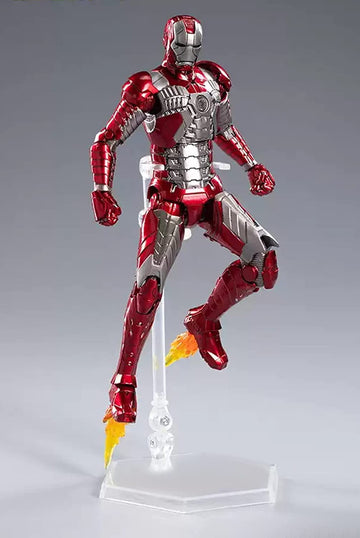 Uxouyic Ir?Nman Movie Series - Collectible Ir?Nman Action Figure Metal Painting 20 Joints Movable Model Toys (7 Inches) (Mark 5)