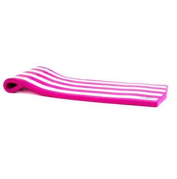 Cococabana 74 Inch Foam Float For Pools & Lakes Vinyl Foam Pool Floats (Pink Stripe, 2In Thick)