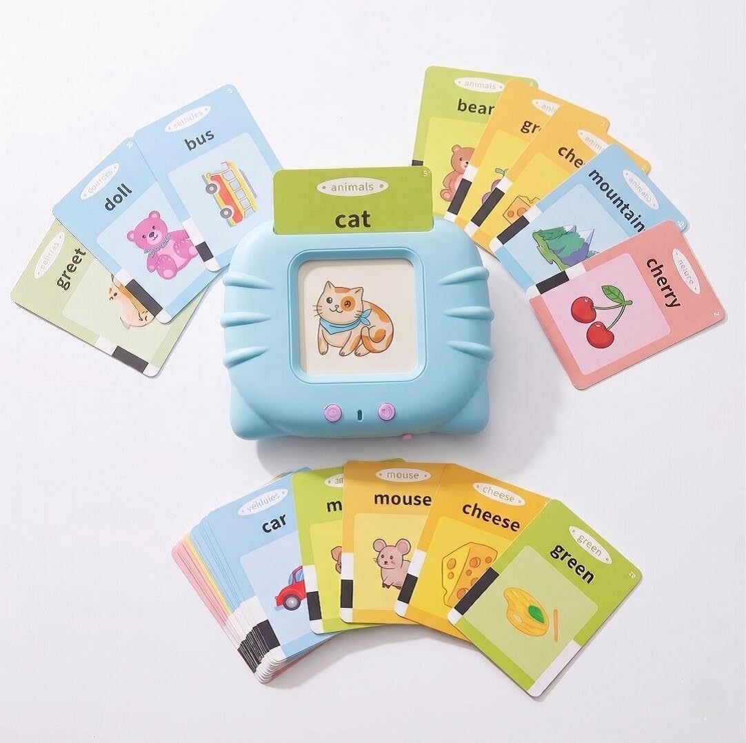 Zilltoyin [ 112 Cards ] Flash Cards For Kids  Talking English Words, Preschool Reading Early Flashcards Toy  English Talking F