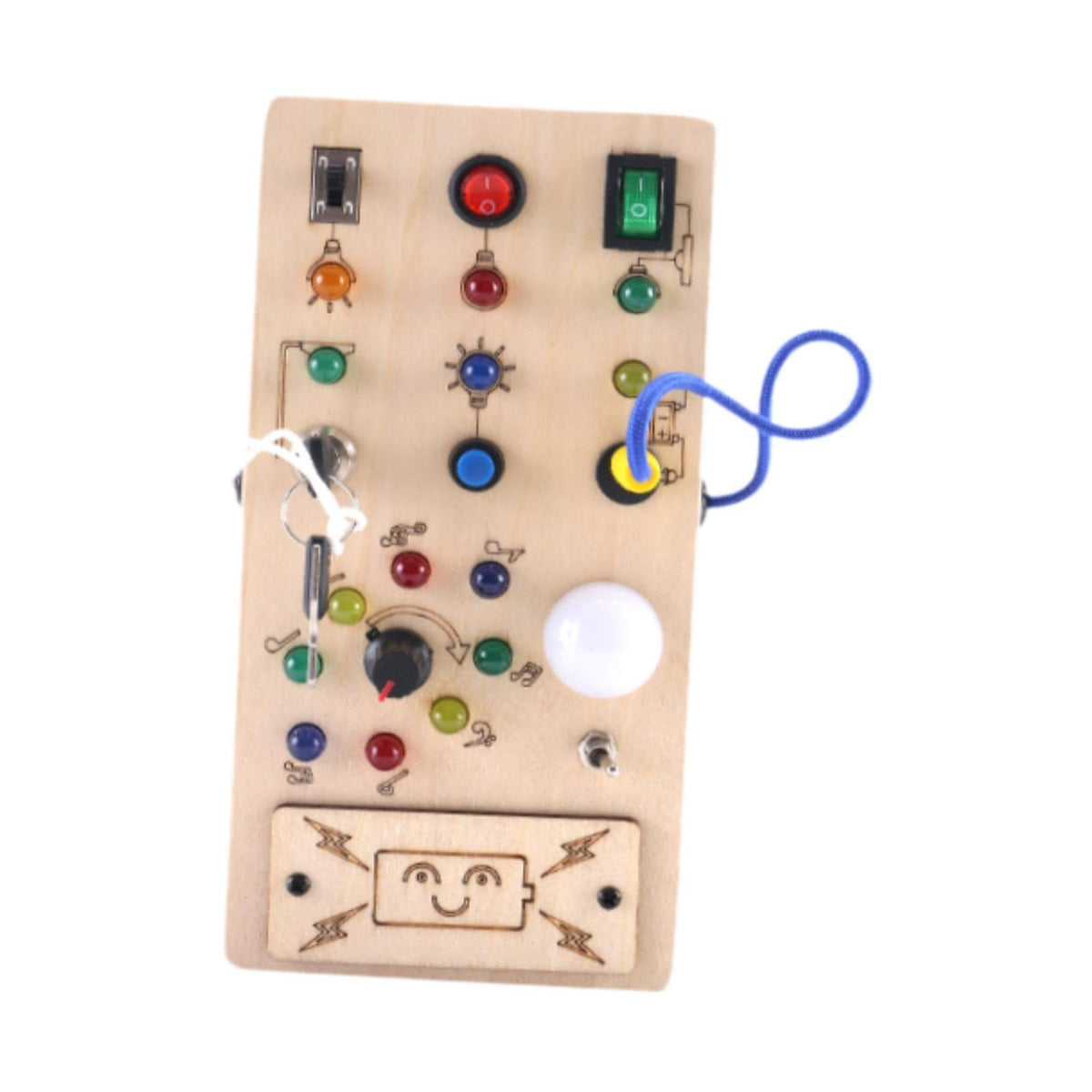 BnfBusy Board With Led Travel Toys Montessori Toy For Kids Boys Girls Children|Toys & Hobbies|Educational|Other Educational Toys
