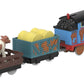 Thomas & Friends Motorized Toy Train Muddy Thomas Engine With Cargo Cars & Cow For Preschool Pretend Play Kids Ages 3+ Years