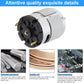 ChgImposs RS360 DC Motor 6-12V 12000-24000RPM High Speed Carbon Brush Micro Motor with Shield Ring for DIY Toys Hair Dryer Elect