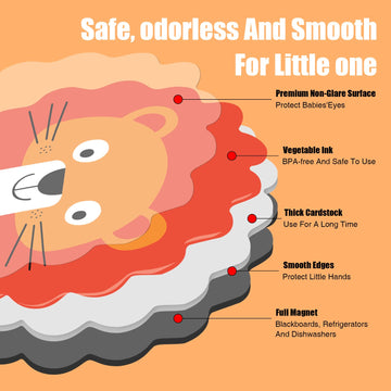 Large Size Magnetic Letters, Cute Animal Alphabet ABC Magnets Educational Spelling Learning Games for Kids, Toddlers 3 4 5 Years