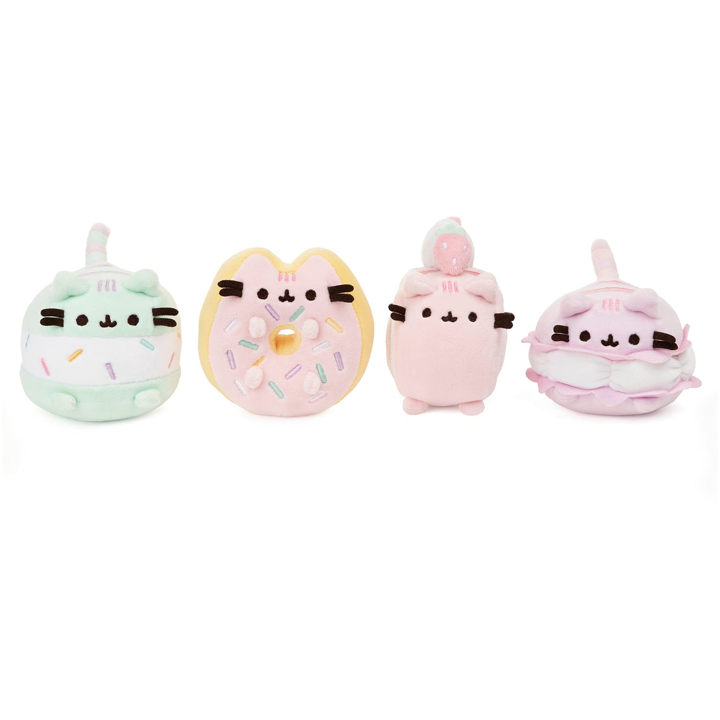 Gund Roll Cake Pusheen Sweet Dessert Squishy Plush Stuffed Animal Cat And Satisfyingly Stretchy Fabric, For Ages 8 And Up, Pink