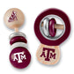 Babyfanatic Wood Rattle 2 Pack - Ncaa Texas A&M Aggies - Officially Licensed Baby Toy Set