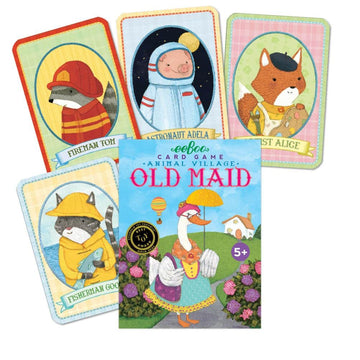 Eeboo: Animal Old Maid, Playing Card Game For Kids, Cards Are Durable, Easy To Understand Instructions Included, For Ages 5 And Up