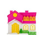ABHITRADEMATE My Little Doll House (Multicolor) Girls Toy | Role Play Set| Doll House with Furniture | Play Set for Girls