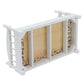 Wooden Doll House Bed 1: 12 Scale Miniature Bedroom Furniture Set With Mattress Pillows