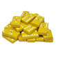 Marion & Co. Domino Double Six 6 Yellow With White Spots Jumbo Tournament Professional Size With Spinners In Black Elegant Velve
