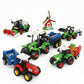 Sky Line Ocean 4In1 Tractor Building Block Set, 1010+ Pcs Farm Vehicle Construction Kit With Tractor, Harvester & Attachments,