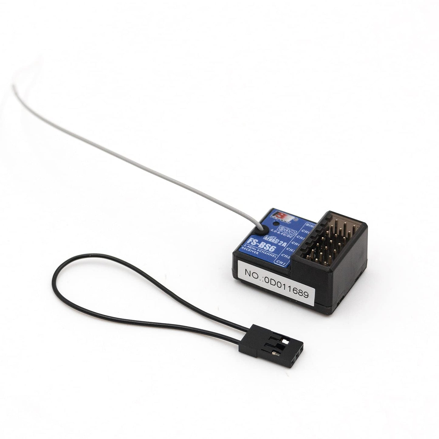 Flysky Fs-Bs6 6 Channels Receiver With Gyro Stabilization System For Fs-Gt5 Remote Controller Radio Transmitter Rc Car (2Pcs Fs-