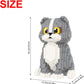 Larcele Cat Micro Building Blocks Animal Set, Diy Mini 3D Building Toy Bricks Kit,985 Pieces Kljm-05 (Scottish Fold)