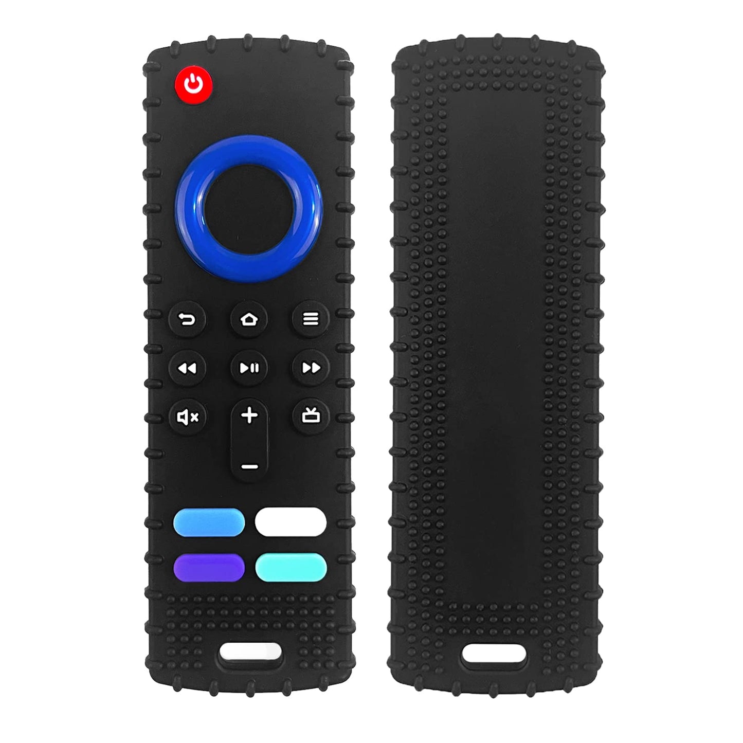 Ersihua Silicone Remote Teething Toys For Baby, Remote Control Shape Teethers For Babies 18+ Months,Silicone Tv Remote Teether Bpa Free(Black