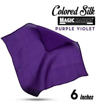 Magic Makers Professional Grade 6 Inch Magician'S Silk - Purple Violet
