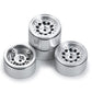 RCLIONS 4pcs/1set Aluminum 1'' Micro Beadlock Wheels Rims for All 1:24 Scale Axial SCX24 Deadbolt RC Crawler Car Upgrades Access