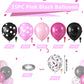 Pink And Black Balloons, Hot Pink Balloons Pink White Dots Black White Dots Balloons With Black Pink Confetti Balloons For Girls