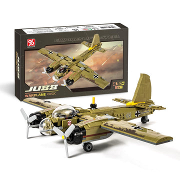 DAHONPA JU88 er  Junker Aircraft Building Set [430pcs+] Classic German Fighter Models  Perfect for Holiday Gifts and Military Displays