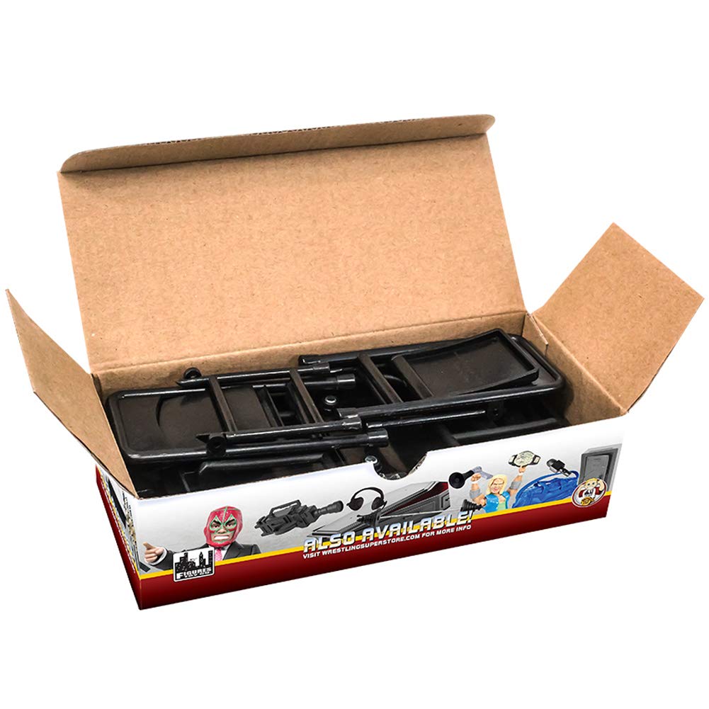 Ultimate Ladder, Table & Chairs Black Playset for Wrestling Action Figures