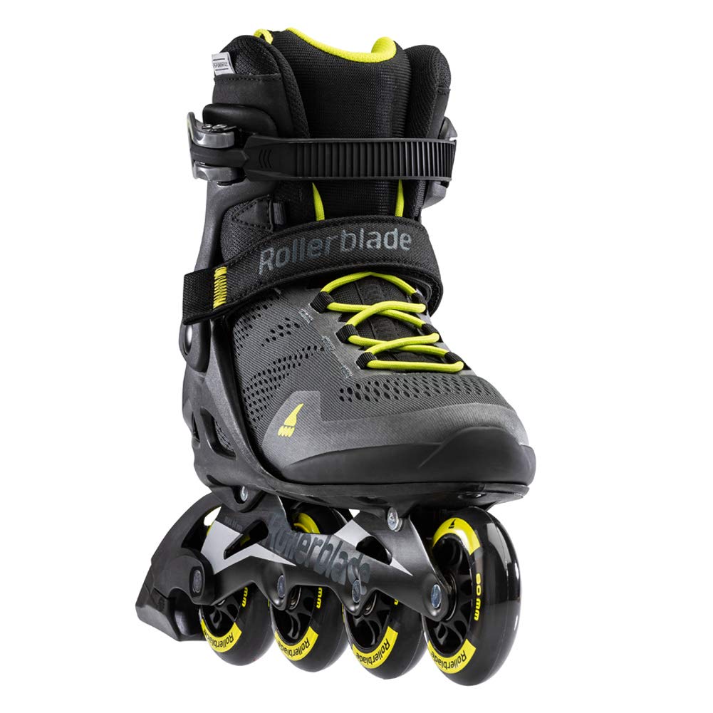 Rollercutting edge Macrocutting edge 80 Men's mature-themed Fitness Inline Skate  Black and Lime  Performance Inline Skates