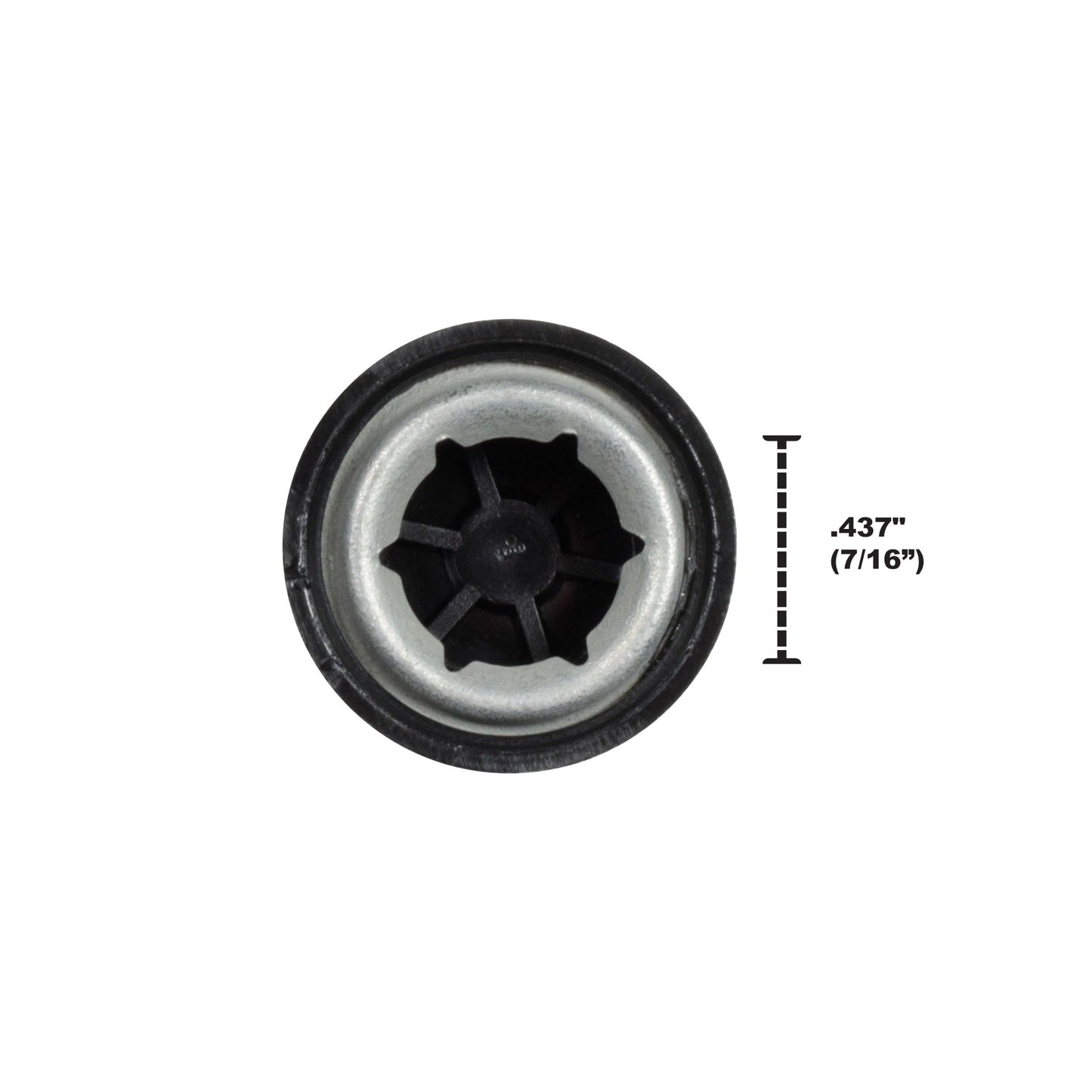 Univen Push Nut Axle Cap Retainer .437'' (7/16'') (11.1mm) Compatible with Power Wheels Toy Cars and More 4 Pack. Please See Mea